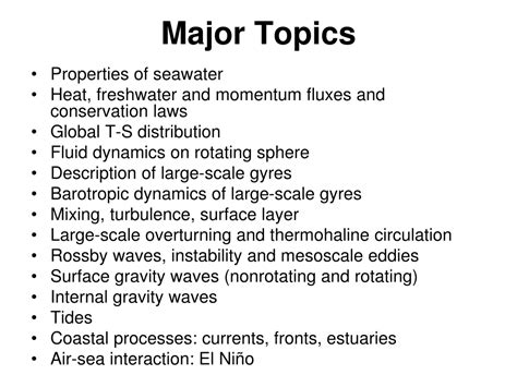 Ppt Physical And Dynamical Oceanography Powerpoint Presentation Free