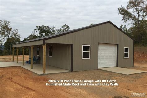 30x40 Metal Building With Carport Flooring Designs