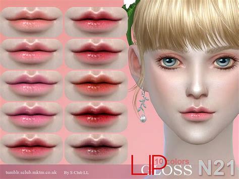 Lana Cc Finds S Club Ll Thesims4 Lipstick 21 Ts4 Makeup Lips