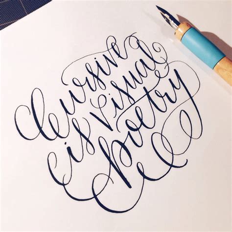 Maybe you would like to learn more about one of these? Cursive is visual poetry. | Hand lettering inspiration ...