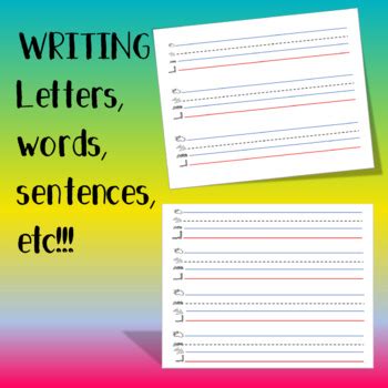 • large writing grid • letter. Wilson Fundations R compatible ruled paper by The ...