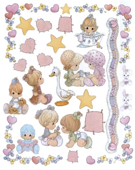 Precious Moments Baby Girl Wall Decals 26 X 20 Sheet Peel And Stick