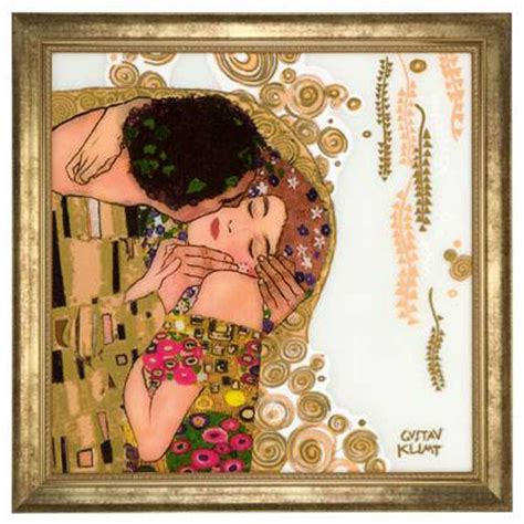 Obraz na ścianę pocałunek będzie fantastyczną ozdobą twojego wnętrza. Pocałunek Obraz Szklany 67-002-29-5 Gustav Klimt Goebel ...
