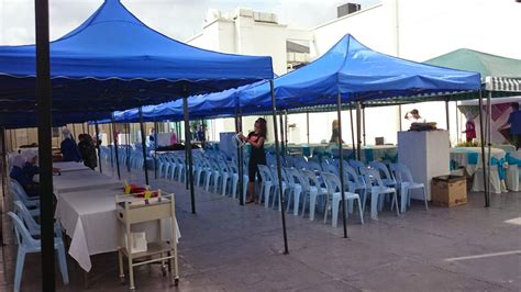 Menyediakan perkhidmatan kanopi 10x10 (jenis pasar malam), sewaan peralatan meja dan kerusi tempahan kanopi 10x10 sebanyak 30 khemah untuk jamuan hari raya kpj speacialist hospital. PERKHIDMATAN SEWA KHEMAH 10'x10' (khemah pasar malam ...