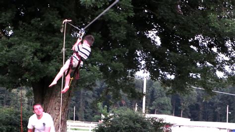 Crazy Homemade Zip Line Youtube