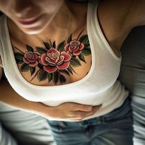 Download 34 Girly Chest Tattoo Ideas For Women