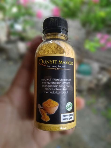 Orang india menggunakan kunyit untuk mencerahkan kulit muka. QUNYIT MASKER BY LEEYA BEAUTY