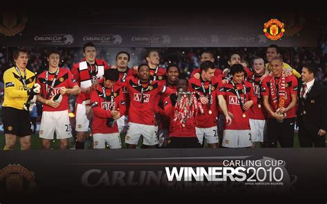 Can you name the football league cup winners? Download Football Wallpaper: Manchester United Carling Cup ...
