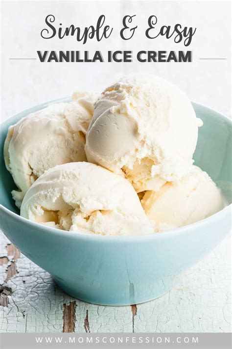 (refrigerate any remaining mixture until ready to freeze.) Easy Vanilla Ice Cream Recipe • Moms Confession