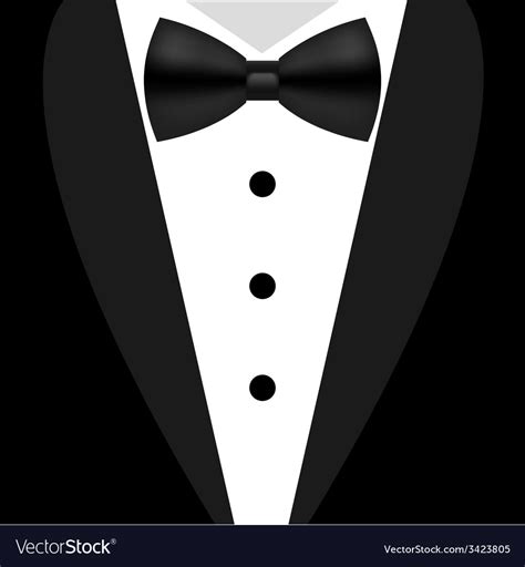 This tuxedo bow tie and lapels template is an instant digital download file to be cut out with an electronic cutting machine that accepts one of the following file formats: Flat black and white tuxedo bow tie Royalty Free Vector