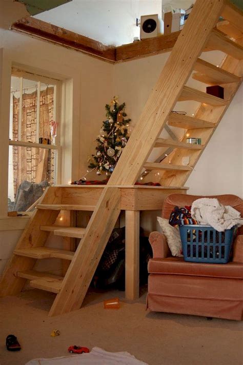 70 Amazing Loft Stair For Tiny House Ideas Homekover Loft Staircase