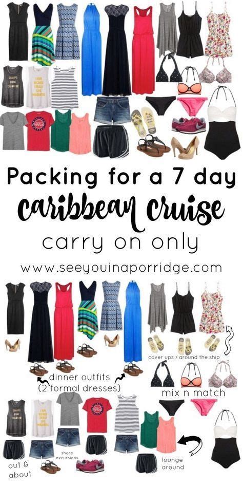 Awesome Caribbean Cruise Outfits What To Pack And Outfit Ideas Packing List For Cruise Cruise