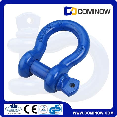 G209 Us Type Drop Forged Screw Pin Anchor Bow Shackle Blue Heavy Duty Shackle China Anchor