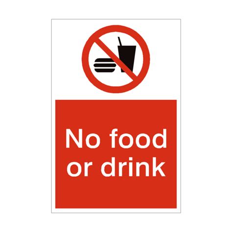 No Food Or Drink Sign Pvc Safety Signs