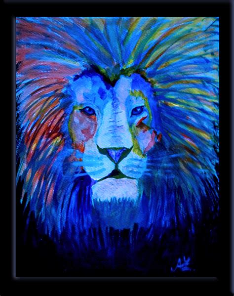 Blue Lion By Odessaana On Deviantart