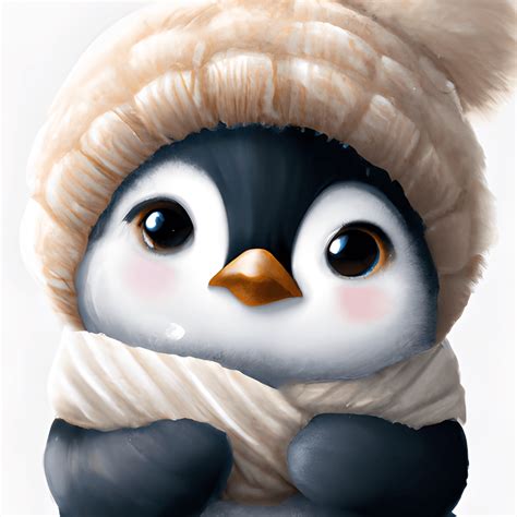 Cute Baby Penguin Nursery Art · Creative Fabrica