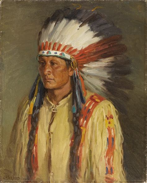 Joseph Henry Sharp American 1859 1953 Jerry Oil On Canvas 20 X