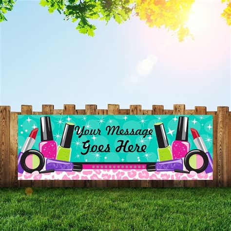 Large Makeover Banner And Signs For Girls 6x2 With Grommets Etsy