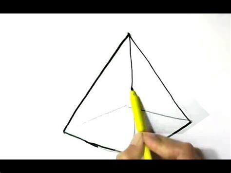 Explain how to draw a hexagonal pyramid. How to draw pyramid easy step by step for beginners - YouTube