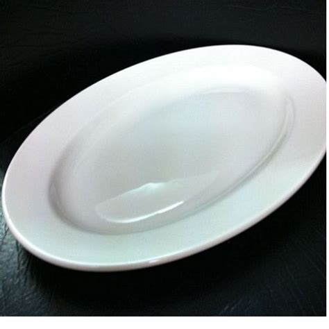 White Plain Ceramic Oval Platter Hue Crafts Overseas Id 14973066662