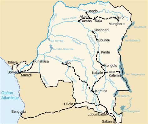 Democratic Republic Congo Map and Democratic Republic Congo Satellite Images