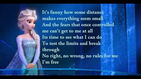 Frozen Let It Go Lyrics