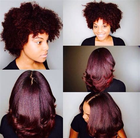 The burgundy hair color on black women looks especially pretty when done in plum, violet, or purple shades. Shrinkage The Deceiver! | Natural hair styles, Hair styles ...
