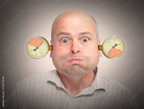 Stressed And Overworked Businessman Under Pressure Stock Foto Adobe