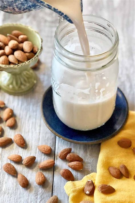 homemade almond milk recipe foodal recipe in 2021 almond milk recipes homemade almond