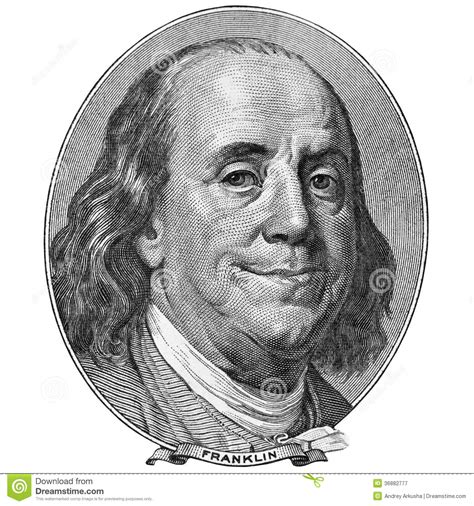 Benjamin Franklin With Worried And Concerned Expression Wearing Medical Face Mask On One Hundred