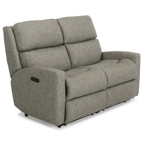 Flexsteel Catalina Contemporary Casual Power Reclining Loveseat With