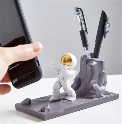 Astronaut Phone Holder For Desk Creative Device Stand Etsy