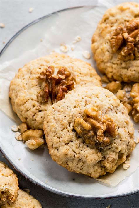 Walnusskekse schnelles Rezept mit Haferflocken