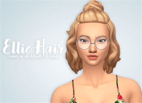 Sims 4 Ellie Hair The Sims Book