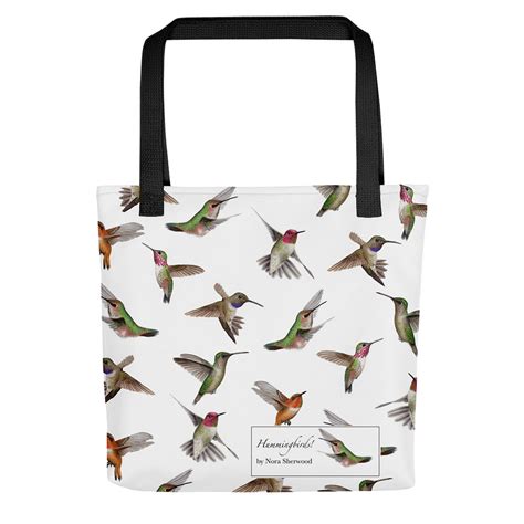Hummingbirds Tote Bag Nora Sherwood Art