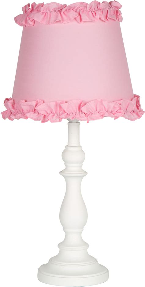 Ruffles Girls Table Lamp Pink Shade