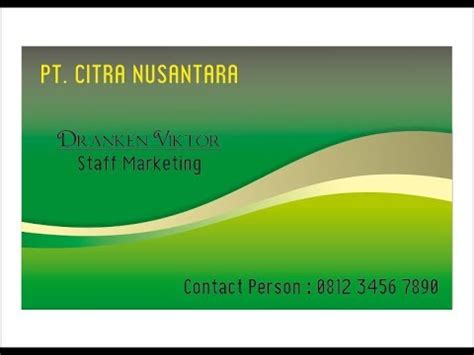 Maybe you would like to learn more about one of these? Cara Membuat Kartu Nama Di Corel Draw X7 - Membuat Itu