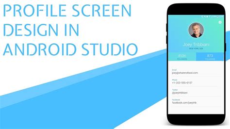 Modern Profile Ui Design In Android Studio Github Lightroom Everywhere