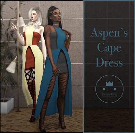 Down With Patreon The Sims 4 Patreon Simply King Cape Dress Sims 4