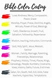 Download your free bible study color chart – Artofit