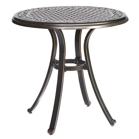 Round tables are more space efficient than square or rectangular tables because their lack of corners results in a smaller footprint. Fleur De Lis Living 28" Dia X 28.6" Height Bistro Table ...