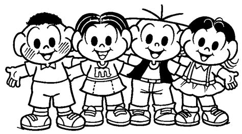 Desenhos dia do amigo para colorir, pintar, imprimir ou preparar atividades! Desenhos para Colorir dia do Amigo Turma da Mônica ...