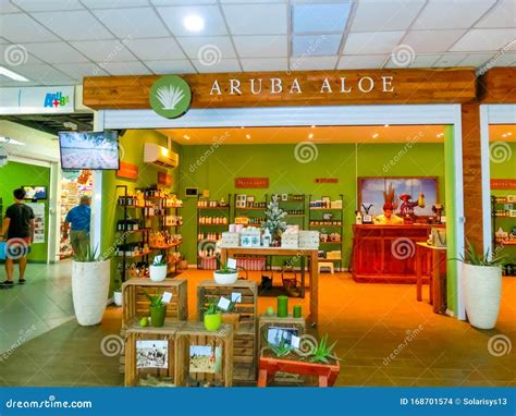 Oranjestad Aruba 8 Januari 2018 De Plaatselijke Souvenirs En
