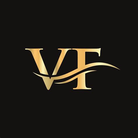 Water Wave Vf Logo Vector Swoosh Letter Vf Logo Design For Business