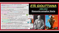 GIOVANNI GIOLITTI - Età Giolittiana riassunto semplice x superiori ...