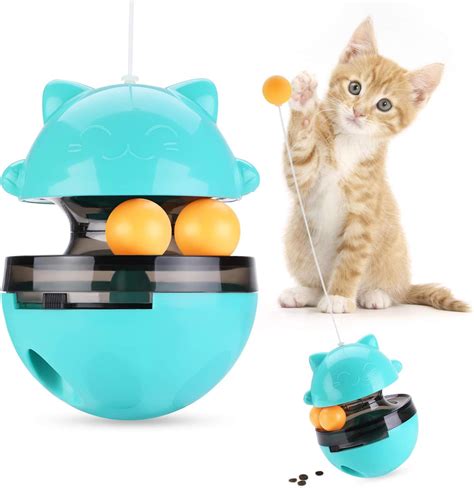 Iokheira Cat Toys Interactive Toys For Indoor Cats Cat Ball Toys With