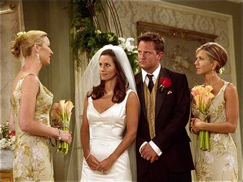 After winning the day at kleinman's, monica learns that megan has booked the swing kings. Celebrity and Famous TV Wedding Vows | | TopWeddingSites.com