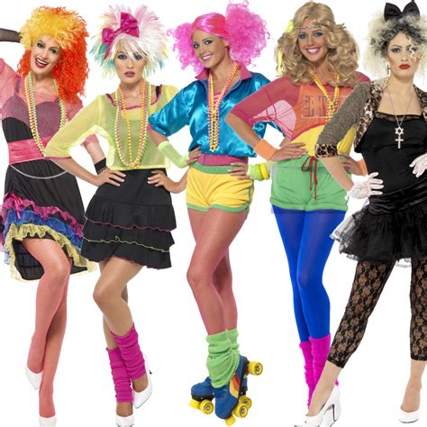 1980s Celebrity Punk Wigs Ladies Fancy Dress 80s Womens Eighties