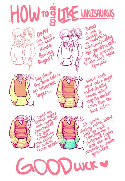 How I Color Quick Tutorial By L4ni On Deviantart