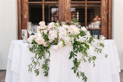 Planning a wedding is hard work. Romantic Pastel Santa Barbara Wedding | Sweetheart table ...